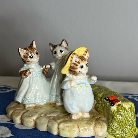 Vintage 1998 Beswick Ware Figurine Beatrix Potter Mittens, Tom Kitten & Moppet - Picture 7 of 7